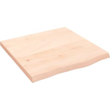 vidaXL Wandschap 60x60x4 cm onbehandeld massief eikenhout