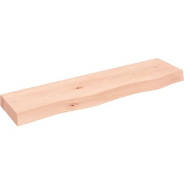 vidaXL Wandschap 80x20x6 cm onbehandeld massief eikenhout