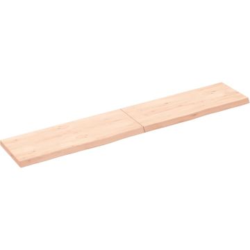 vidaXL Wandschap 160x30x4 cm onbehandeld massief eikenhout