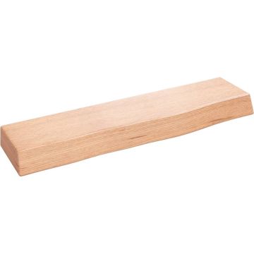 vidaXL Wandschap 40x10x4 cm behandeld massief eikenhout lichtbruin