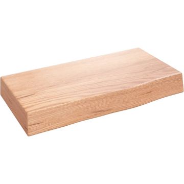 vidaXL Wandschap 40x20x6 cm behandeld massief eikenhout lichtbruin