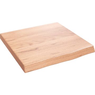 vidaXL Wandschap 40x40x4 cm behandeld massief eikenhout lichtbruin