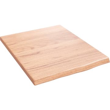 vidaXL Wandschap 40x50x2 cm behandeld massief eikenhout lichtbruin