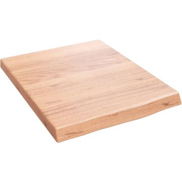 vidaXL Wandschap 40x50x4 cm behandeld massief eikenhout lichtbruin