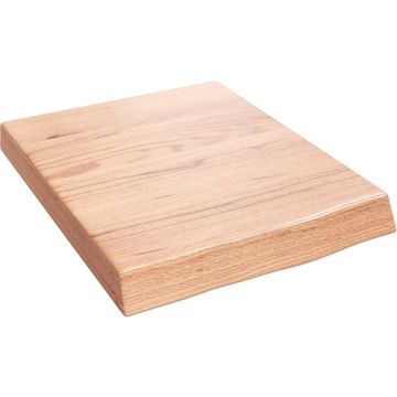 vidaXL Wandschap 40x50x6 cm behandeld massief eikenhout lichtbruin