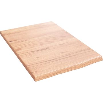 vidaXL Wandschap 40x60x2 cm behandeld massief eikenhout lichtbruin