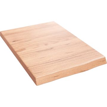 vidaXL Wandschap 40x60x4 cm behandeld massief eikenhout lichtbruin