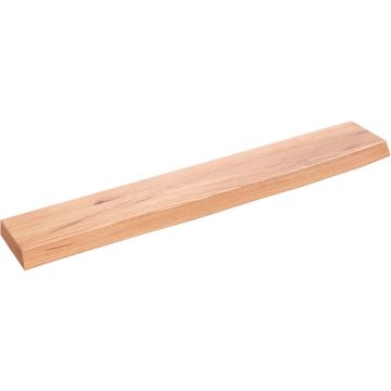 vidaXL Wandschap 60x10x2 cm behandeld massief eikenhout lichtbruin