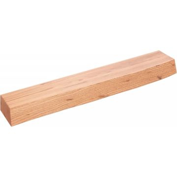 vidaXL Wandschap 60x10x6 cm behandeld massief eikenhout lichtbruin