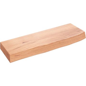 vidaXL Wandschap 60x20x6 cm behandeld massief eikenhout lichtbruin