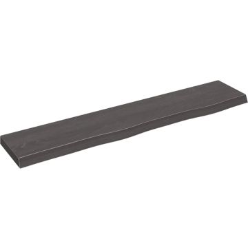 vidaXL-Wandschap-100x20x4-cm-behandeld-massief-eikenhout-donkergrijs