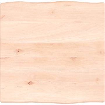 vidaXL Tafelblad natuurlijke rand 40x40x2 cm massief eikenhout