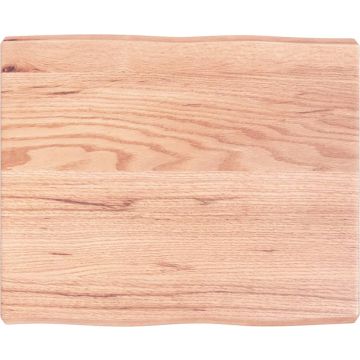 vidaXL Tafelblad natuurlijke rand 60x50x6 cm eikenhout lichtbruin