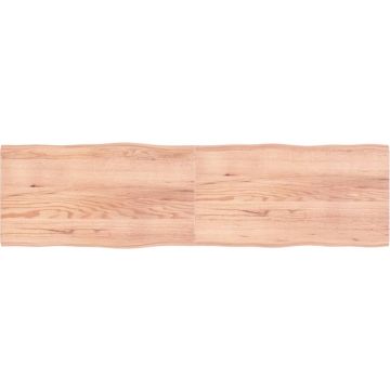 vidaXL-Tafelblad-natuurlijke-rand-220x60x4-cm-eikenhout-lichtbruin