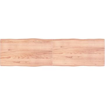 vidaXL-Tafelblad-natuurlijke-rand-220x60x6-cm-eikenhout-lichtbruin