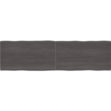 vidaXL-Tafelblad-natuurlijke-rand-220x60x6-cm-eikenhout-donkergrijs