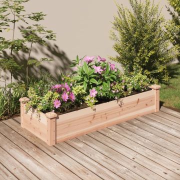 vidaXL-Plantenbak-verhoogd-met-voering-120x45x25-cm-massief-vurenhout