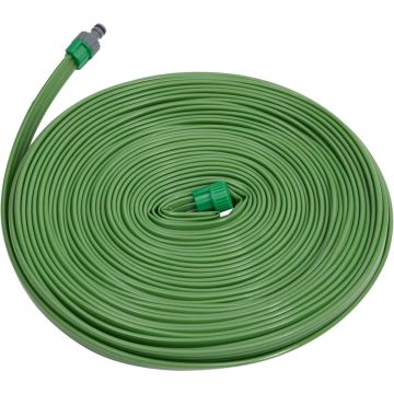 vidaXL Sproeislang 3-pijps PVC 7,5 m groen