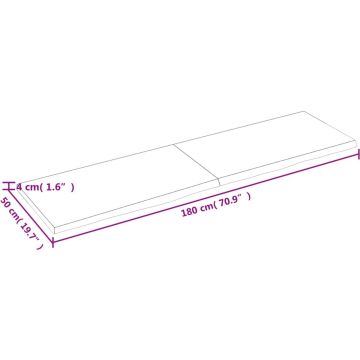 vidaXL-Wastafelblad-180x50x4-cm-behandeld-massief-hout-donkergrijs