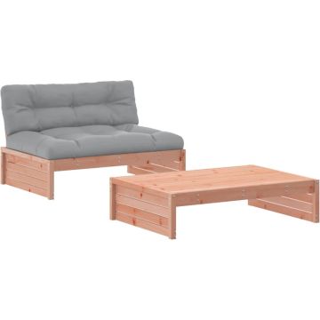 vidaXL-2-delige-Loungeset-met-kussens-massief-douglashout