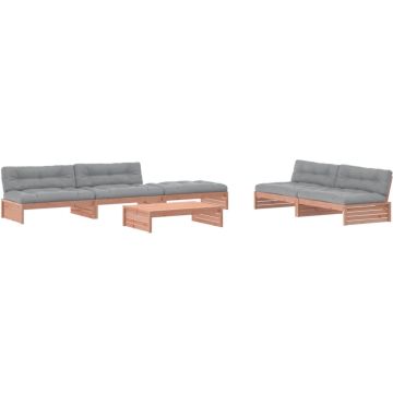 vidaXL-6-delige-Loungeset-met-kussens-massief-douglashout