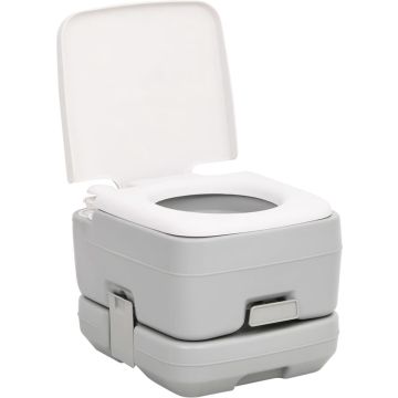 vidaXL Campingtoilet en watertankset draagbaar