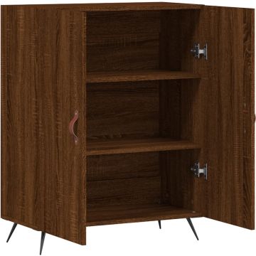 vidaXL Dressoir 69,5x34x90 cm bewerkt hout bruineikenkleurig