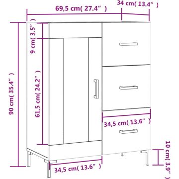 vidaXL-Dressoir-69,5x34x90-cm-bewerkt-hout-hoogglans-wit