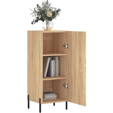 vidaXL Dressoir 34,5x34x90 cm bewerkt hout sonoma eiken