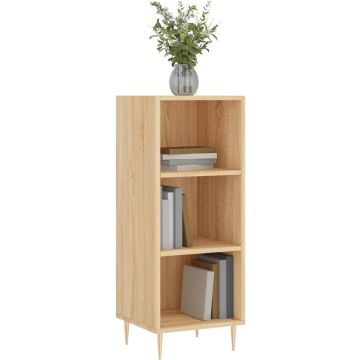 vidaXL Dressoir 34,5x32,5x90 cm bewerkt hout sonoma eikenkleurig