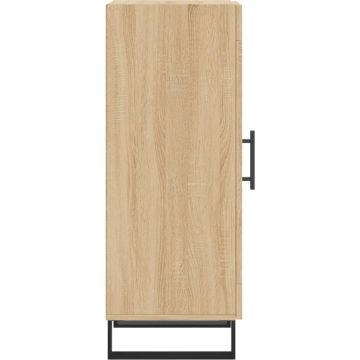 vidaXL Dressoir 34,5x34x90 cm bewerkt hout sonoma eiken