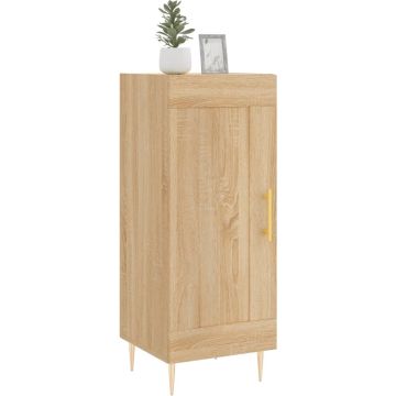 vidaXL Dressoir 34,5x34x90 cm bewerkt hout sonoma eiken