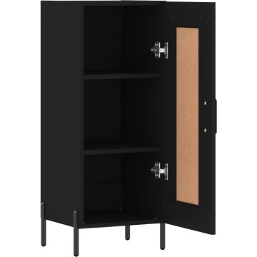 vidaXL Dressoir 34,5x34x90 cm bewerkt hout zwart