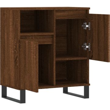 vidaXL Dressoir 60x35x70 cm bewerkt hout bruineikenkleurig