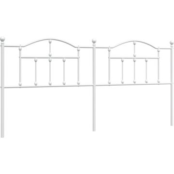 vidaXL-Hoofdbord-193-cm-metaal-wit