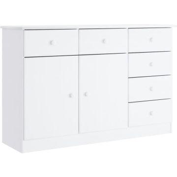 vidaXL-Dressoir-ALTA-112x35x73-cm-massief-grenenhout-wit