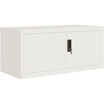 vidaXL-Archiefkast-90x40x40-cm-staal-wit