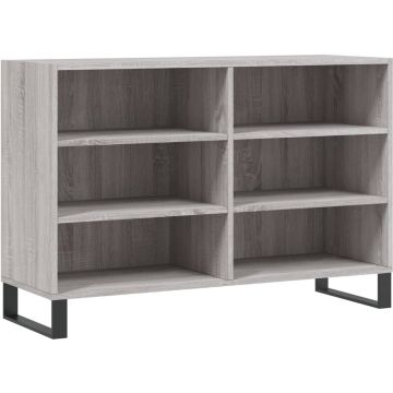 vidaXL Dressoir 103,5x35x70 cm bewerkt hout grijs sonoma eikenkleurig