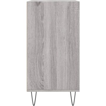 vidaXL Dressoir 57x35x70 cm bewerkt hout grijs sonoma eikenkleurig