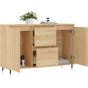 vidaXL Dressoir 104x35x70 cm bewerkt hout sonoma eikenkleurig