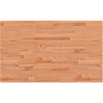 vidaXL-Tafelblad-rechthoekig-100x60x2,5-cm-massief-beukenhout