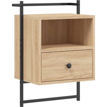 vidaXL-Nachtkastje-wandgemonteerd-40x30x61-cm-bewerkt-hout-sonoma