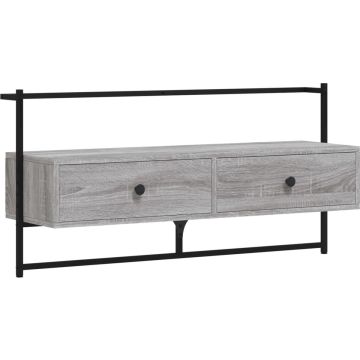 vidaXL-Tv-meubel-wandgemonteerd-100,5x30x51-cm-hout-grijs-sonoma-eiken