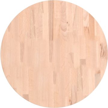 vidaXL-Tafelblad-rond-Ø60x1,5-cm-massief-beukenhout