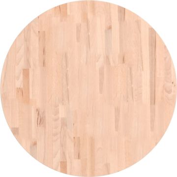 vidaXL-Tafelblad-rond-Ø80x1,5-cm-massief-beukenhout