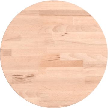 vidaXL-Tafelblad-rond-Ø30x2,5-cm-massief-beukenhout