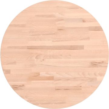 vidaXL-Tafelblad-rond-Ø50x2,5-cm-massief-beukenhout