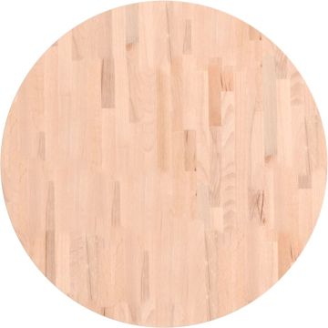 vidaXL-Tafelblad-rond-Ø80x2,5-cm-massief-beukenhout