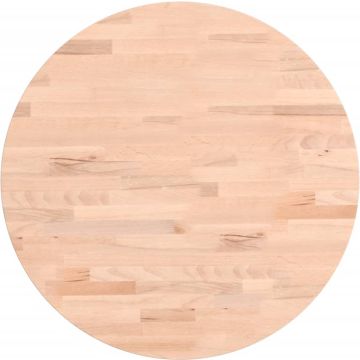 vidaXL-Tafelblad-rond-Ø50x4-cm-massief-beukenhout