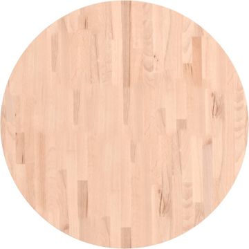 vidaXL-Tafelblad-rond-Ø80x4-cm-massief-beukenhout